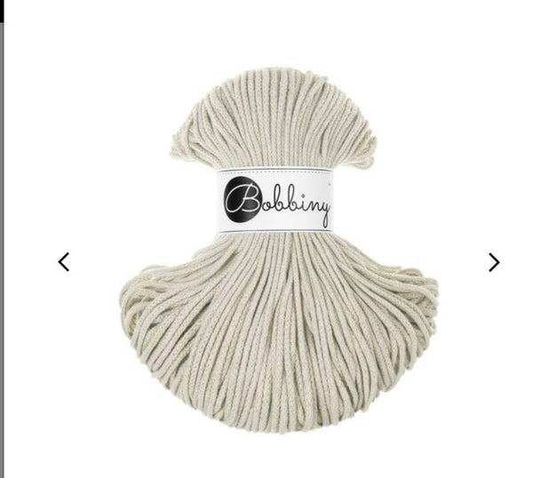 Bobbiny 3mm Pale Olive 100meter