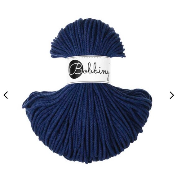 Bobbiny 3mm Ink Blue 100meter