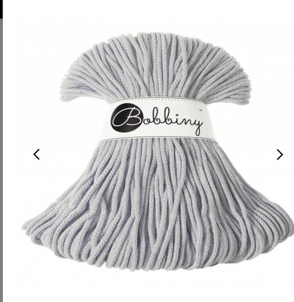 Bobbiny 3mm Light Grey 100meter
