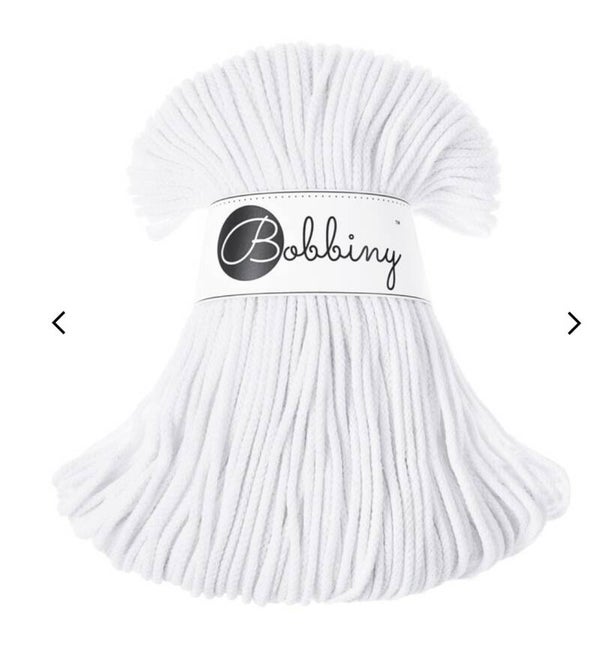 Bobbiny 3mm White 100meter