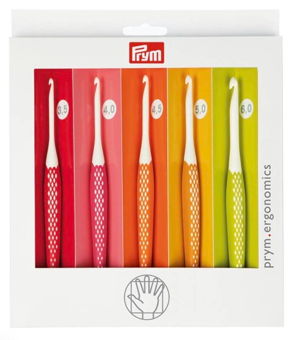 Prym ergonisk Heklenål sett 3,5-6mm