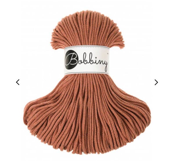 Bobbiny 3mm Terracotta 100meter