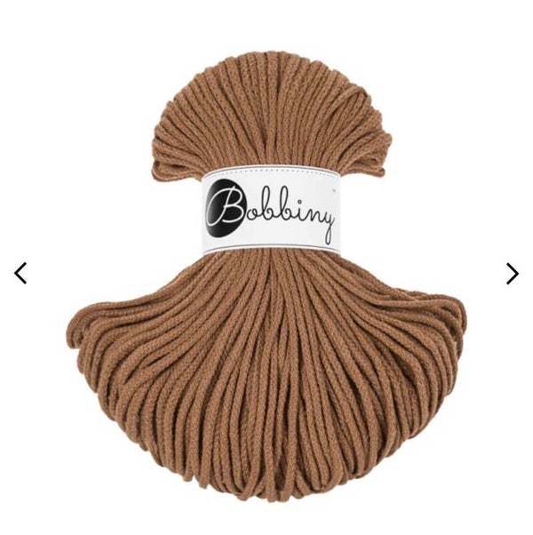 Bobbiny 3mm Caramel 100meter