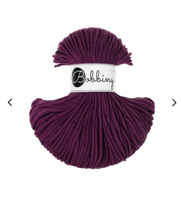 Bobbiny 3mm Aubergine 100meter