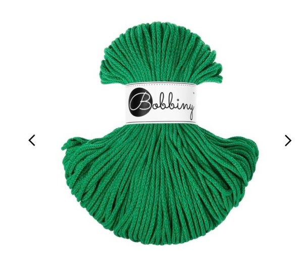 Bobbiny 3mm Jade Green 100meter