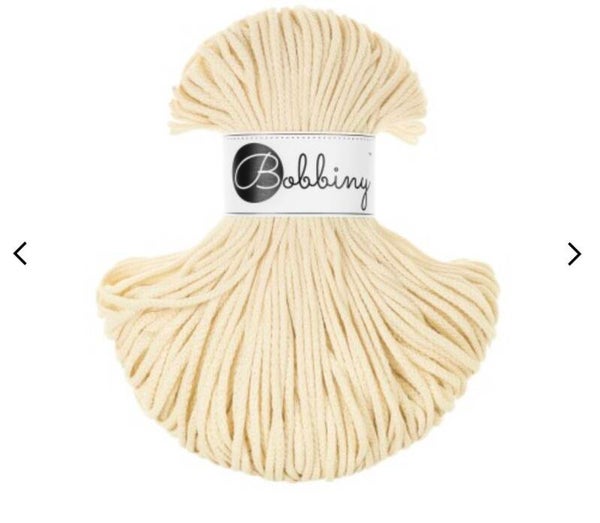 Bobbiny 3mm Butter Yellow 100meter