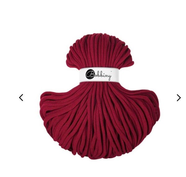 Bobbiny Jumbo Red Velvet 9mm