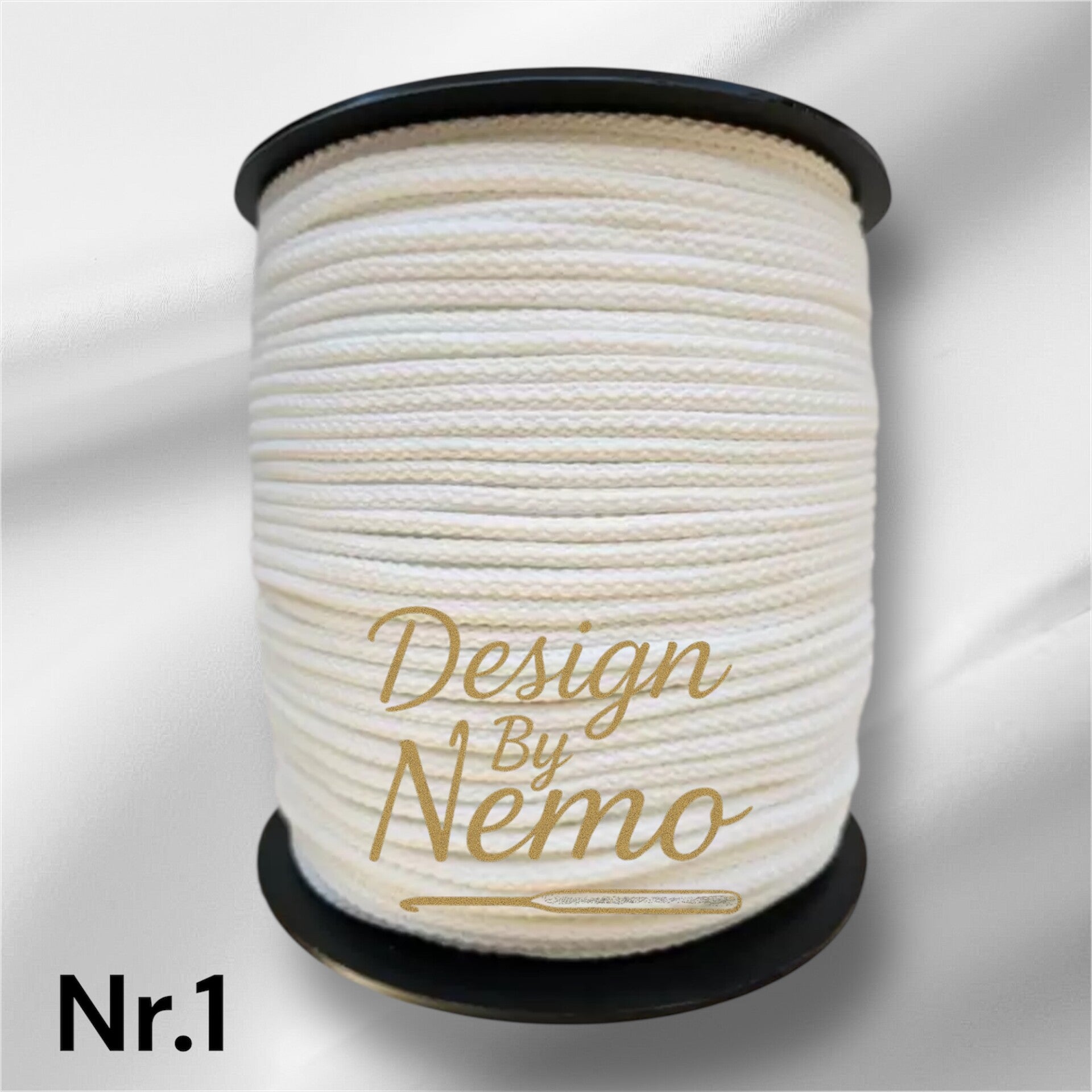 Farge.1 Hvit 5-6mm tråd