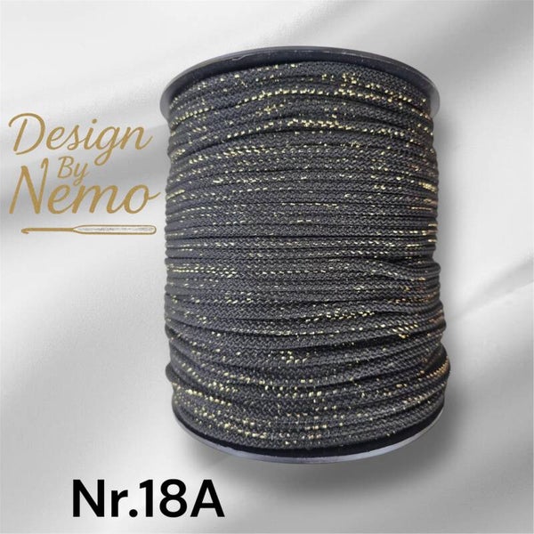 Nr.18A Svart Gull 5mm