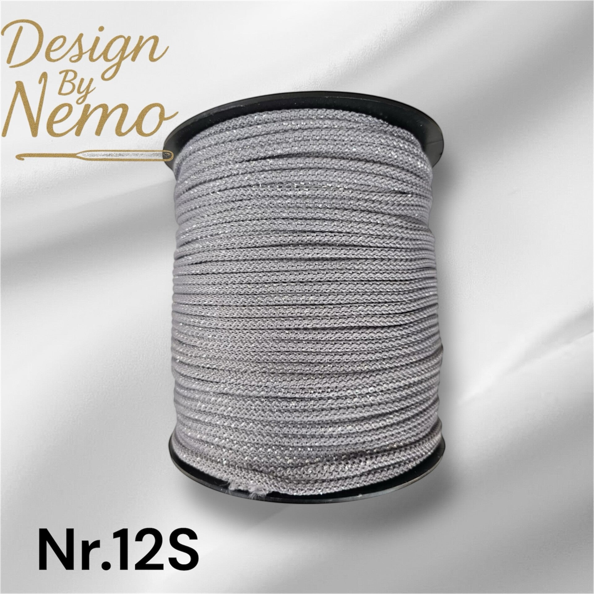 Nr.12S Stålgrå Sølv 5mm