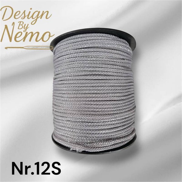 Nr.12S Stålgrå Sølv 5mm