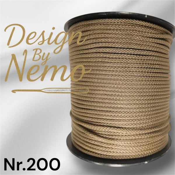 Farge.200 Gylden Sand 5-6mm Blank Tråd