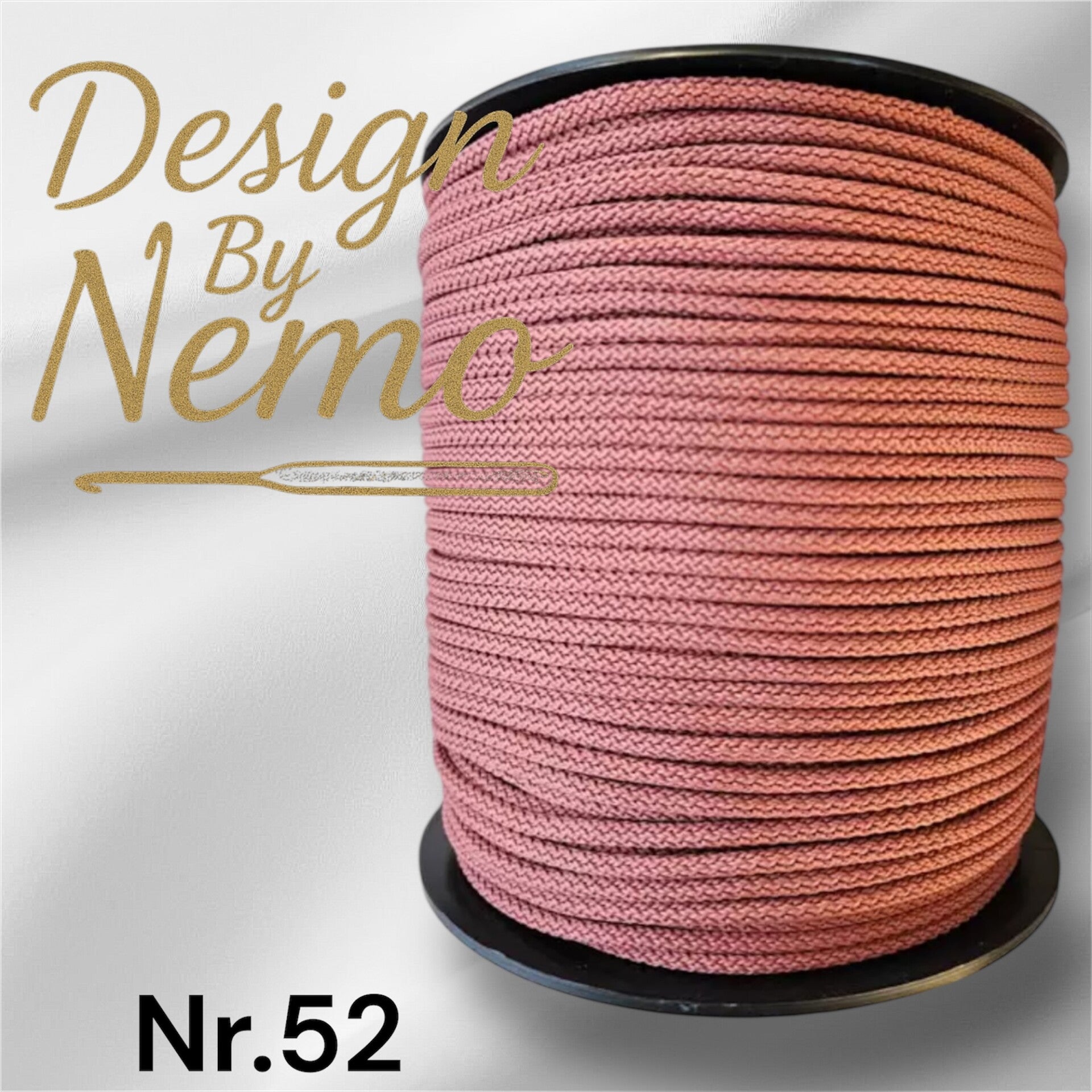 Farge.52 Gammelrosa 5-6mm tråd