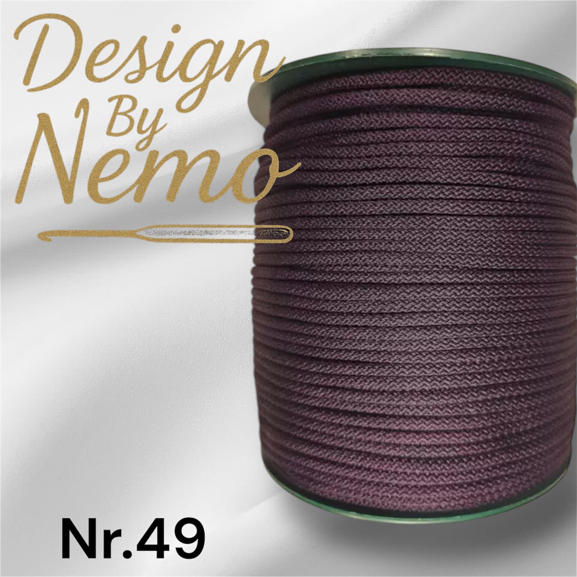 Farge.49 Aubergine 5-6mm tråd