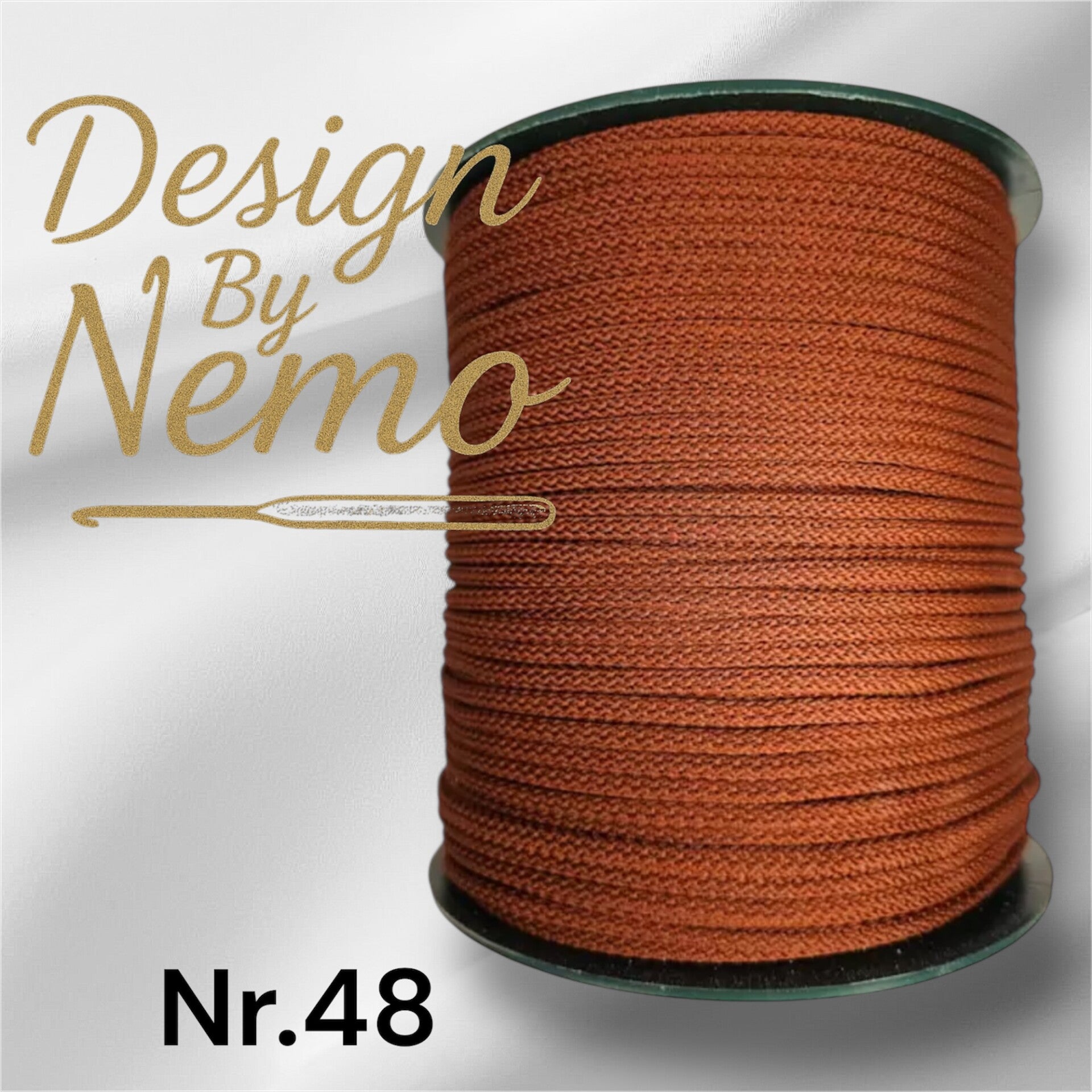 Farge.48 Rustrød 5-6mm tråd