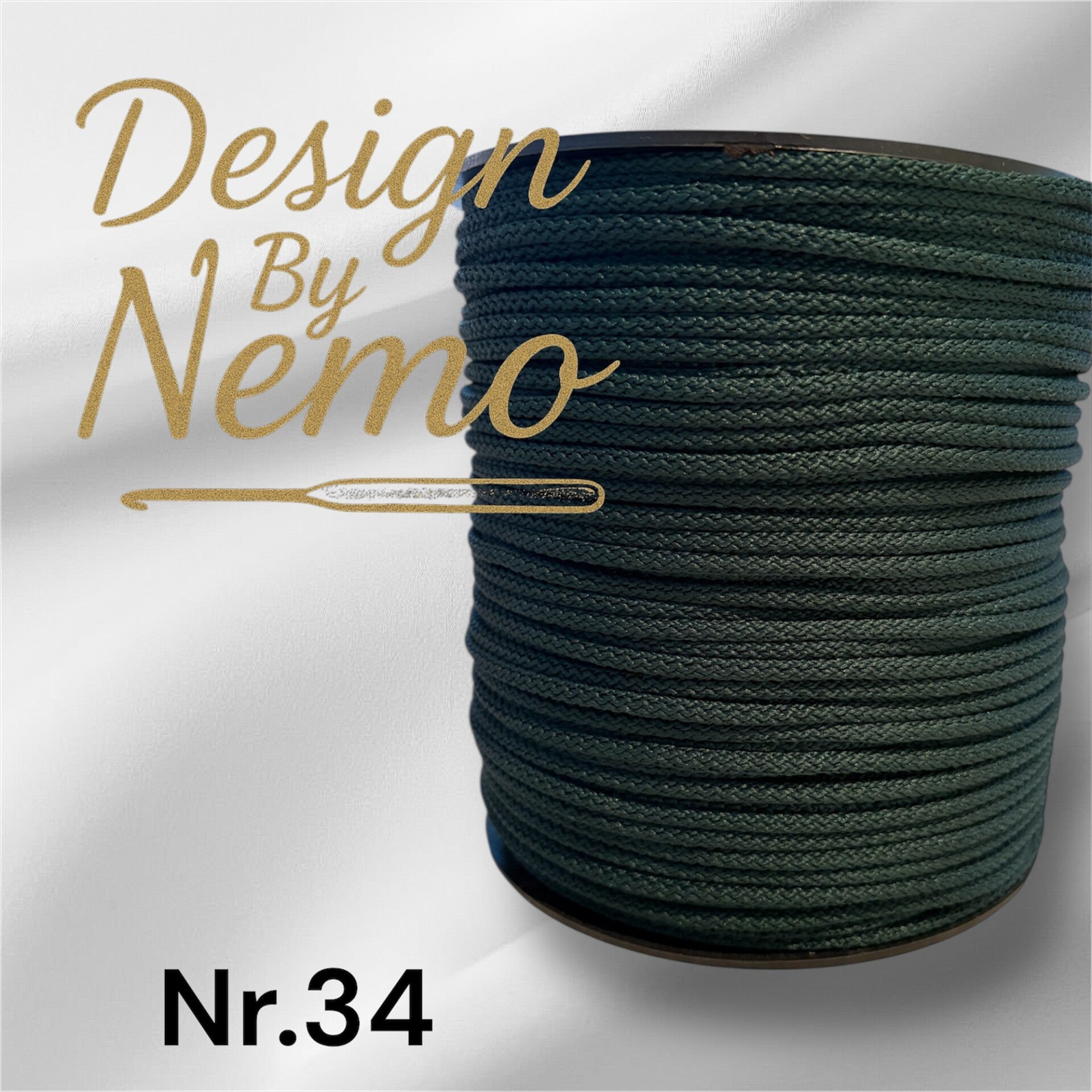 Farge.34 Mørk Grønn 5-6mm tråd