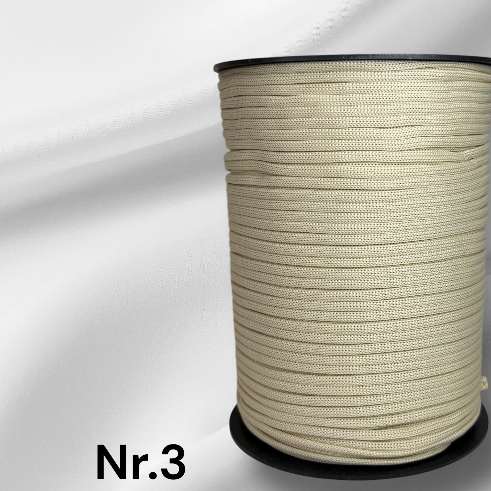 Nr.3 Natur 4mm flat tråd