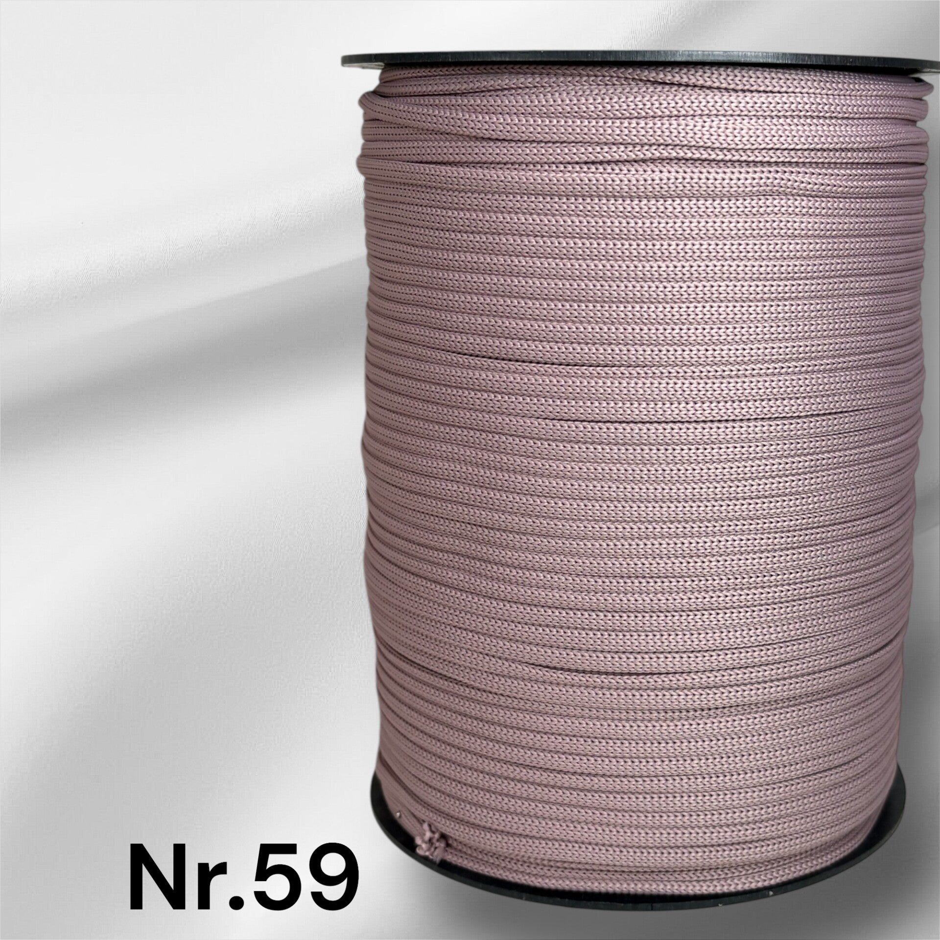 Nr.59 Dusty Pink 4mm flat tråd