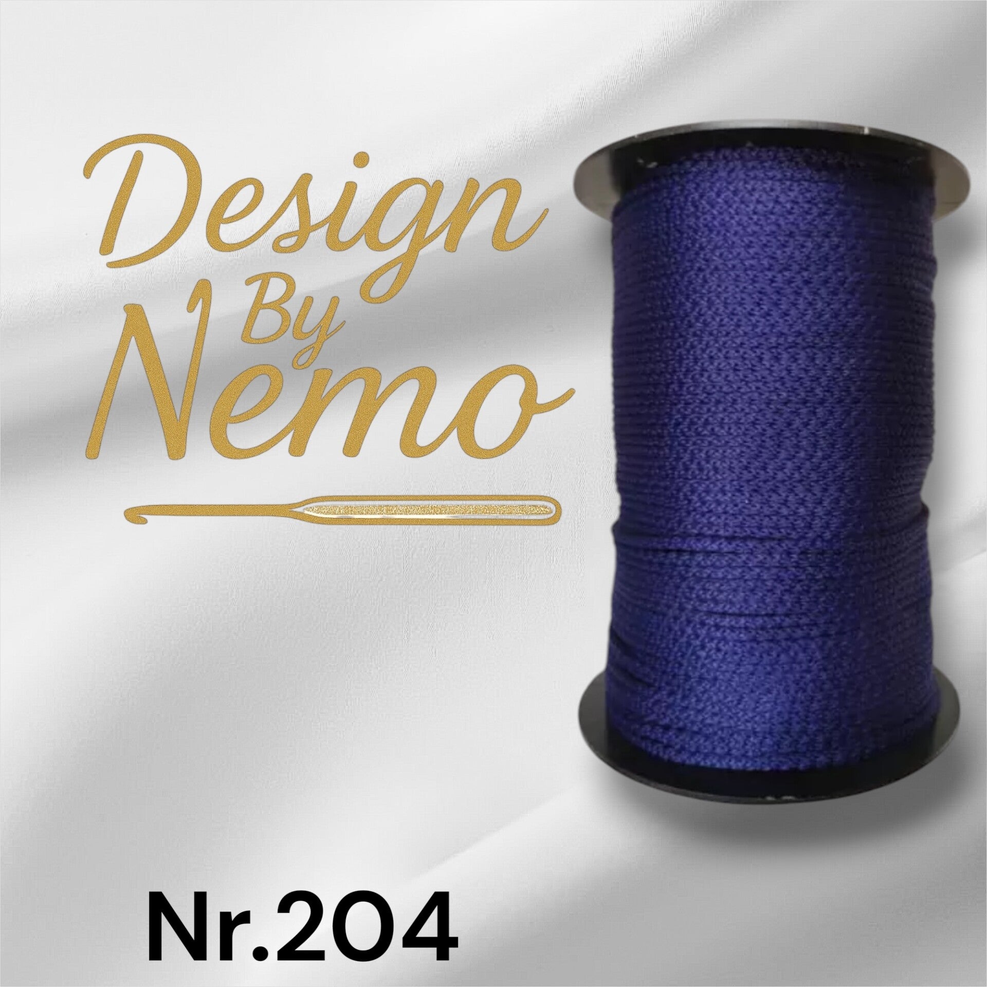 Nr.204 Dyp Blå 3mm blank