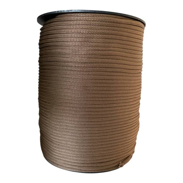 Nr.214 Golden Brown Blank 4mm flat tråd