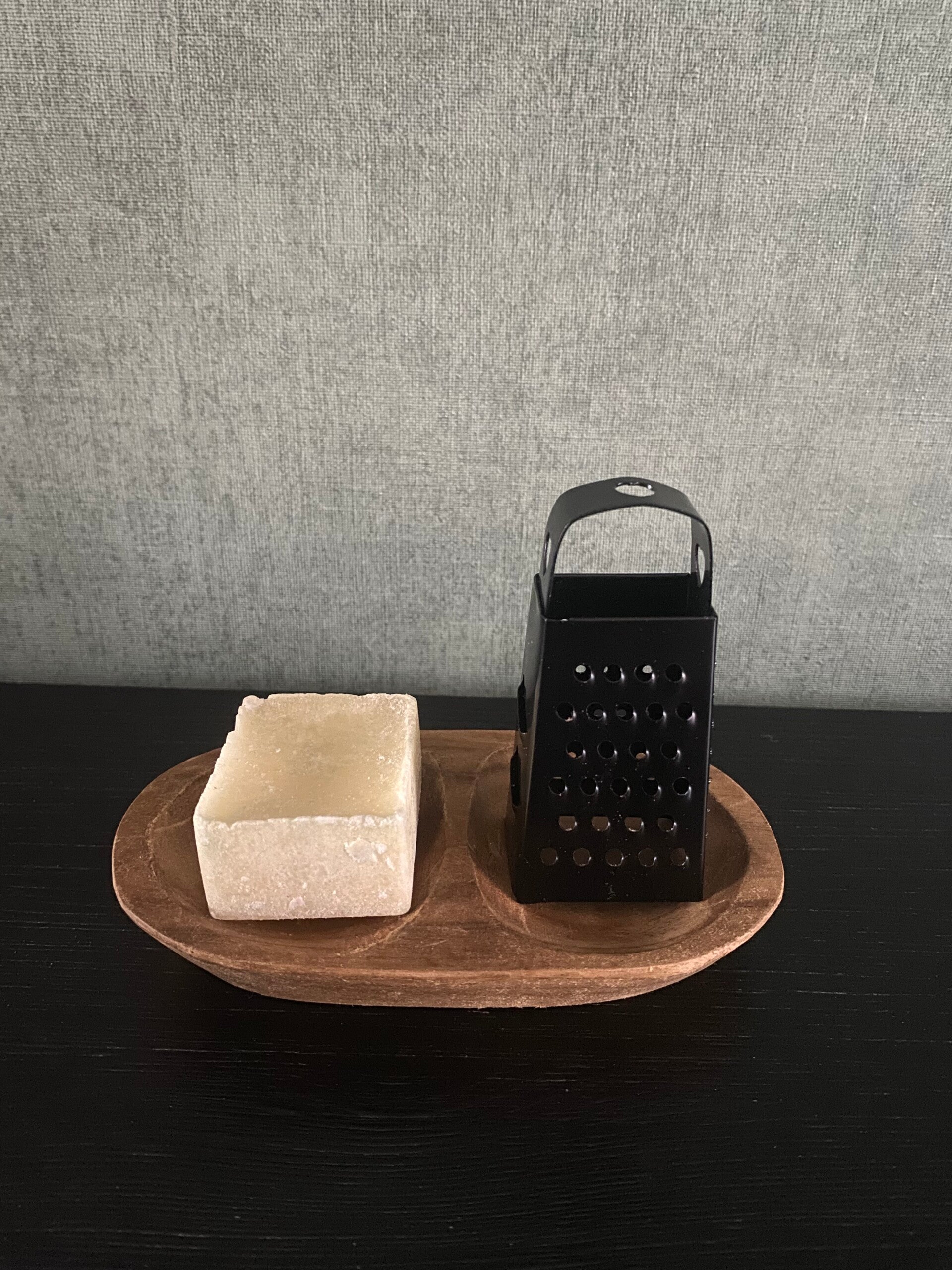 Schaaltje hout twee vaks - Compleet Setje