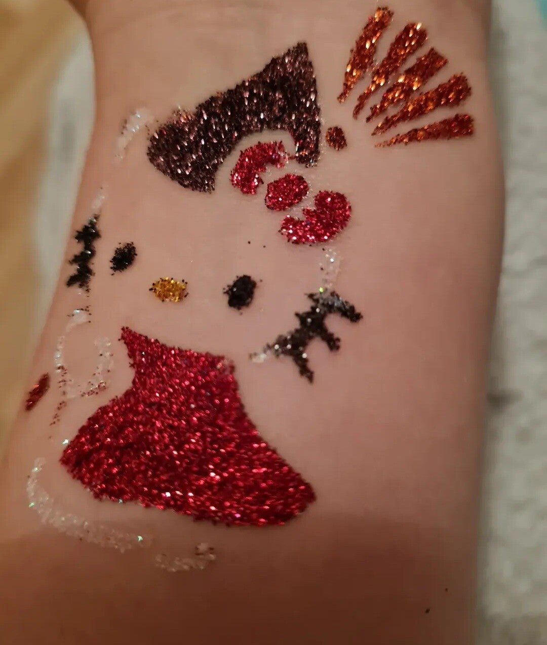 Design Glitzertattoo Herz