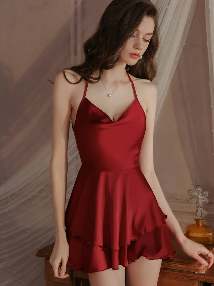 "Ballet Girl" Sexy Low-Cut Backless Slip