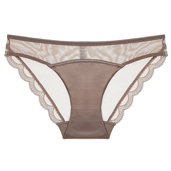French Sexy Ultra-Thin Breathable Smooth Lace Butt-Lifting Low-Waist Bikini