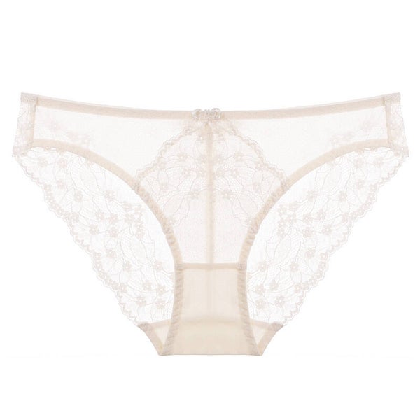 French Sexy Ultra-Thin Breathable Lace Butt-Lifting Low-Waist Bikini