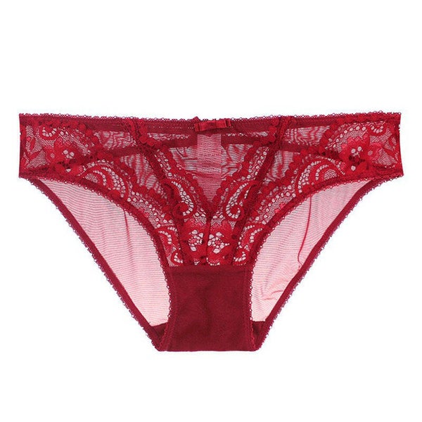 Sexy Lace Ultra-Thin Sheer Low-Waist Bikini