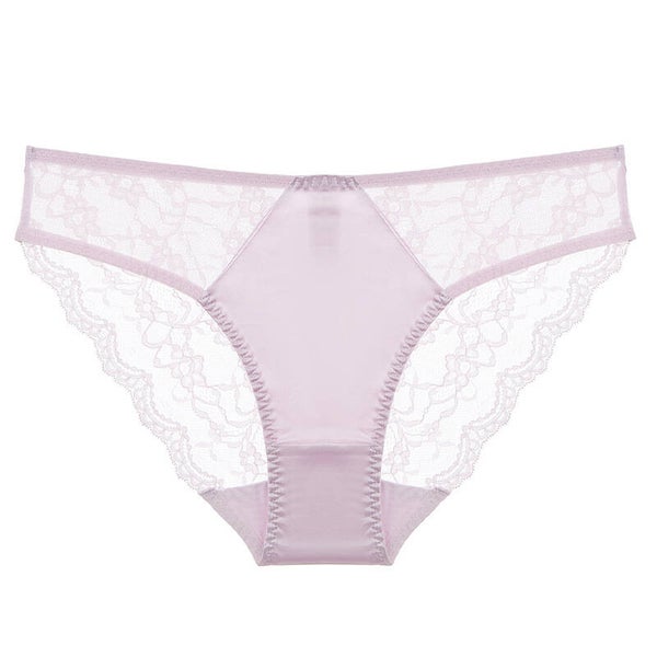 Sexy Ultra-Thin Breathable Lace Cotton Crotch Butt-Lifting Low-Waist Bikini