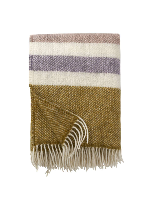 Klippan Plaid Gotland wol Stripe Pastel