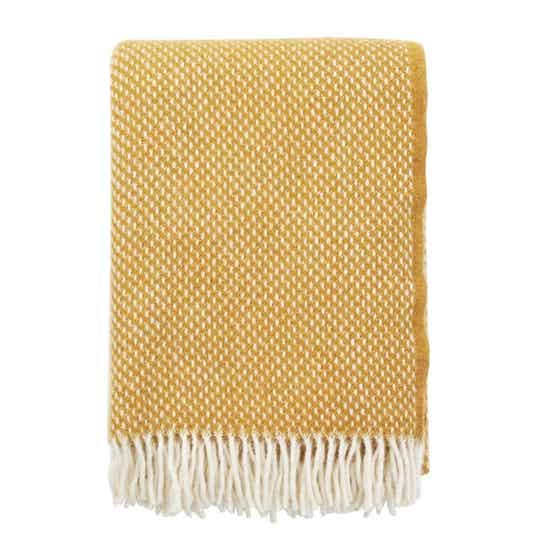 Klippan Plaid wol Preppy Mustard