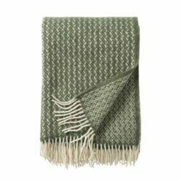 Klippan Plaid wol Dagmar Balsam Green