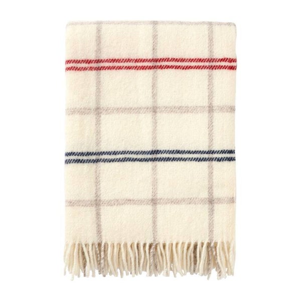 Klippan Plaid wol Tartan White