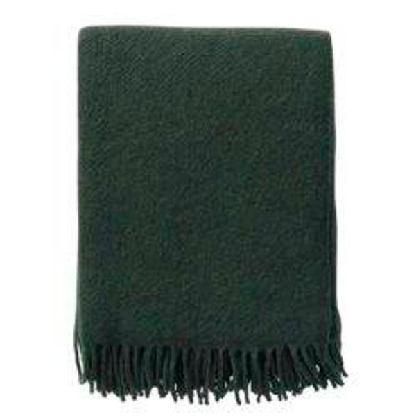 Klippan Plaid Gotland wol Bottle Green