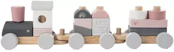Label label - Trein - Roze