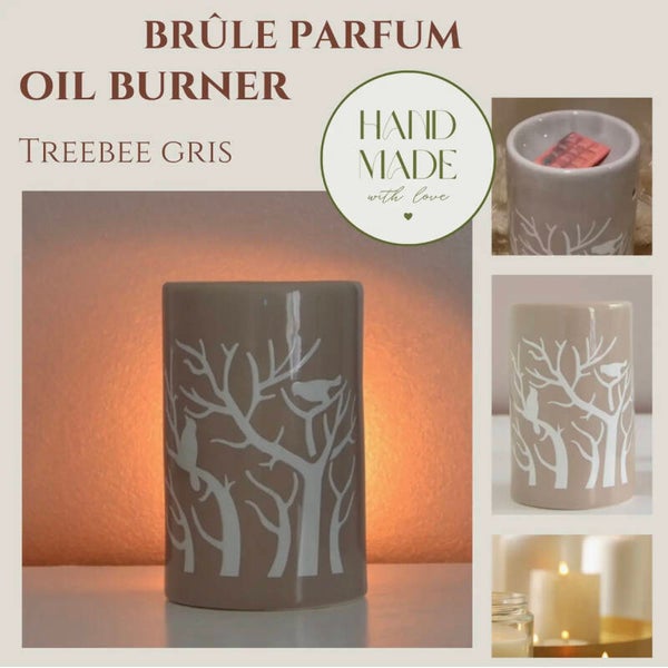 Treebee Keramische geurbrander grijs