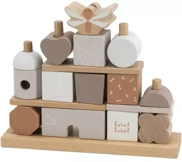 Label Label - Stackibg blocks Nougat