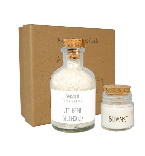 Spa giftbox - Jij bent steengoed - bedankt - Fresh Cotton