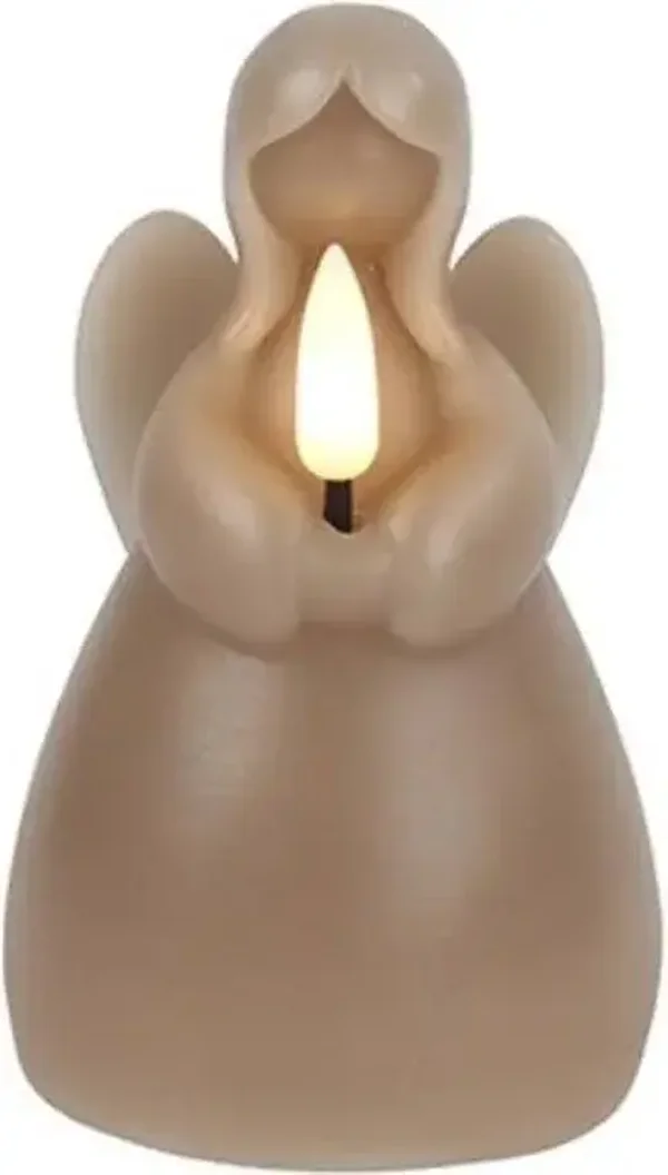 Countryfield Led kaars Engel - Taupe- Groot
