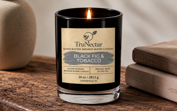 Black Fig & Tobacco Beeswax Blend Candle