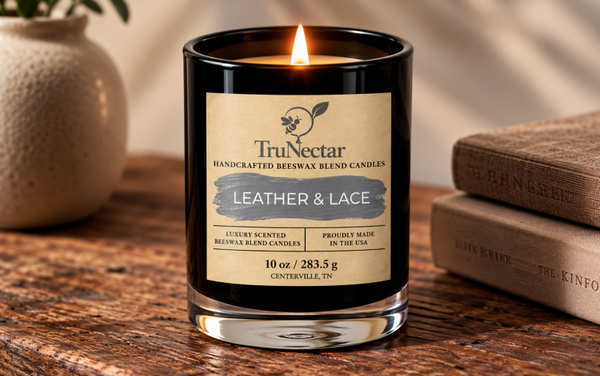 Leather & Lace Beeswax Blend Candle