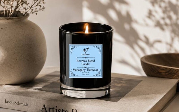 Mahogany Teakwood Beeswax Blend Candle