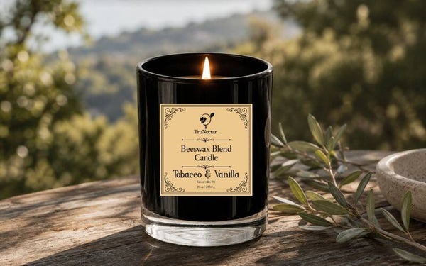 Tobacco & Vanilla Beeswax Blend Candle