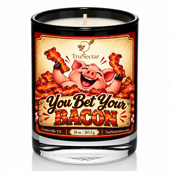 You Bet Your Bacon Candle