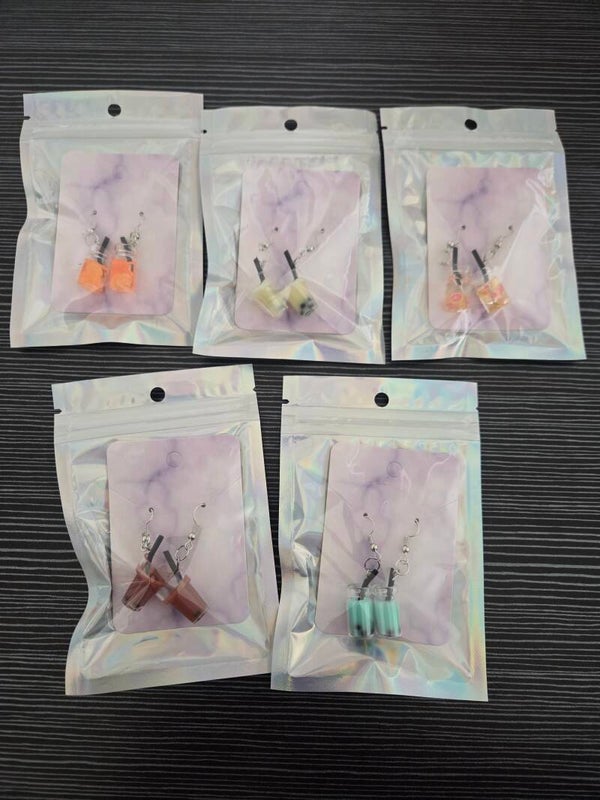 Milk  tea earrings