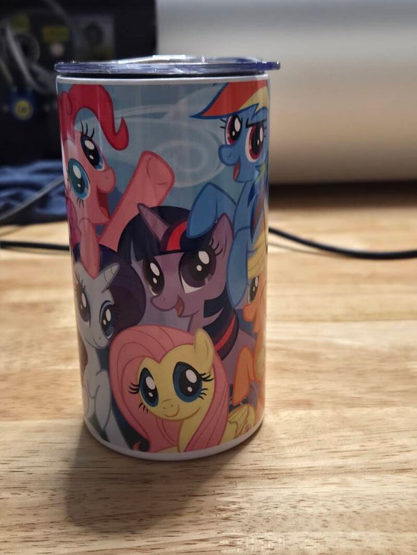 12oz customized pony tumbler