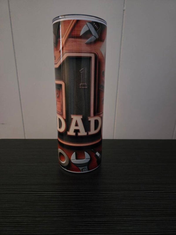 #1 dad tumbler
