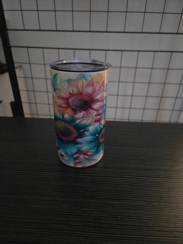 Multicolor flower tumbler